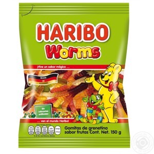 Kẹo dẻo Worms hiệu Haribo 80g