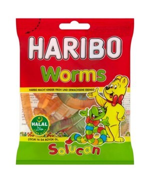Kẹo dẻo Worms hiệu Haribo 80g