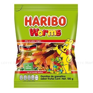 Kẹo dẻo Worms hiệu Haribo 80g