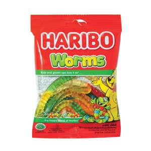 Kẹo dẻo Worms hiệu Haribo 80g