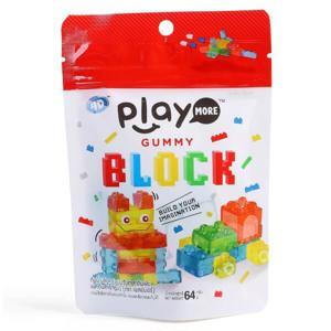 Kẹo dẻo xếp hình Play More Gummy Block gói 64g