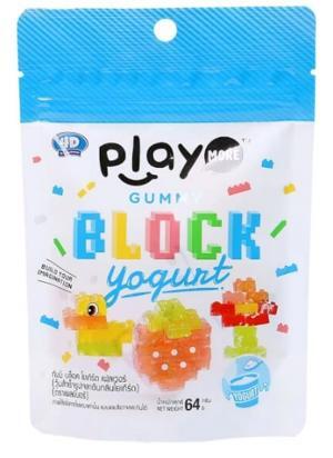 Kẹo dẻo xếp hình vị sữa chua Play More gói 64g