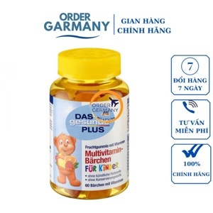 Kẹo gấu Das Gesunde Plus 60 viên - bổ sung vitamin tổng hợp cho bé