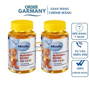 Kẹo gấu Das Gesunde Plus 60 viên - bổ sung vitamin tổng hợp cho bé