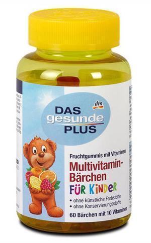 Kẹo gấu Das Gesunde Plus 60 viên - bổ sung vitamin tổng hợp cho bé