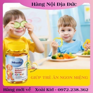 Kẹo gấu vị trái cây bổ sung Vitamin tổng hợp cho trẻ em Mivolis Mutilvitamin Barchen 60 viên