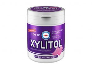 Kẹo gum không đường Lotte Xylitol hương Fresh Mint hũ 137.8g