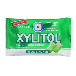 Kẹo gum không đường Xylitol Lotte gói 11.6g