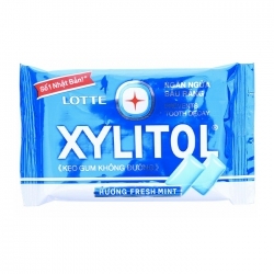 Kẹo gum không đường Xylitol Lotte gói 11.6g