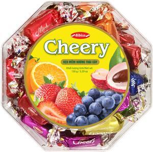 Kẹo mềm Cheery hộp nhựa Bát giác 150g