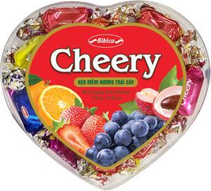 Kẹo mềm Cheery hộp nhựa Trái tim 150g