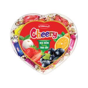 Kẹo mềm Cheery hộp nhựa Trái tim 150g