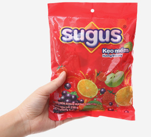 Kẹo mềm Sugus hương trái cây gói 210g