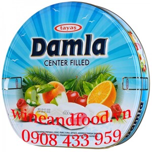 Kẹo mềm Tayas Damla vị trái cây 600g