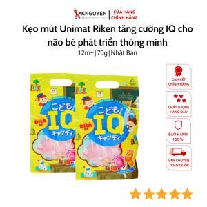 Kẹo mút IQ DHA cho bé Unimat Riken