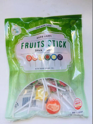 Kẹo mút trái cây Fruits Stick - 250g