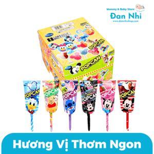 Kẹo mút trái cây Glico Popcan Mickey