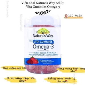 Kẹo Nature's Way Omega 3 vita gummies for adults 110 viên