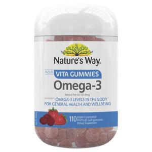 Kẹo Nature's Way Omega 3 vita gummies for adults 110 viên