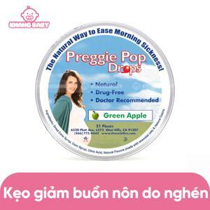 Kẹo ngậm giảm ốm nghén, cảm giác khó chịu cho mẹ bầu Preggie Pop Drops Plus - 21 viên