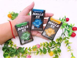 Kẹo ngậm không đường Halls XS vị bạc hà hộp 15g