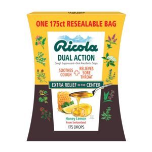 Kẹo ngậm Ricola Dual Action Honey Lemon 175 viên