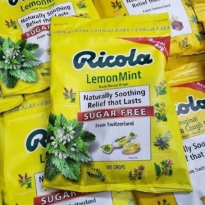 Kẹo ngậm Ricola LemonMint sugar free 105 viên