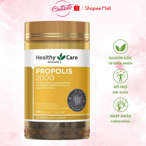 Keo ong Úc Healthy Care Propolis 2000mg - Hộp 200 viên