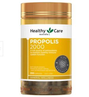 Keo ong Úc Healthy Care Propolis 2000mg - Hộp 200 viên