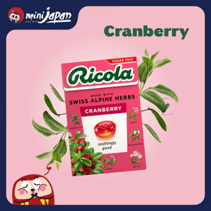 Kẹo Ricola Carton Box Cranberry 40g