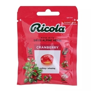 Kẹo Ricola Carton Box Cranberry 40g