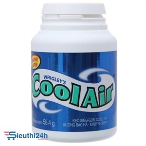 Kẹo sing-gum Cool Air hương bạc hà khuynh diệp hũ 58.4g