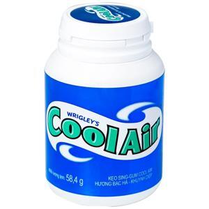 Kẹo sing-gum Cool Air hương bạc hà khuynh diệp hũ 58.4g