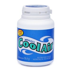 Kẹo sing-gum Cool Air hương bạc hà khuynh diệp hũ 58.4g