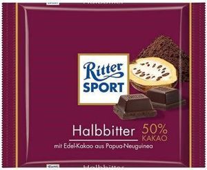 Kẹo Socola Ritter Sport Halbbitter 100g