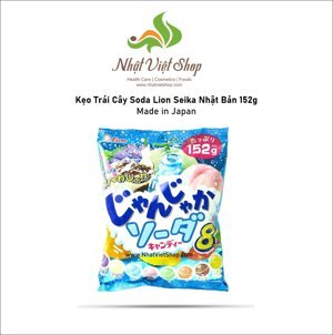 Kẹo soda trái cây Lion 8 vị nhật 152gr