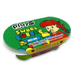 Kẹo thổi bong bóng Play More Sweet Bubble vị dưa gang - hộp 40g