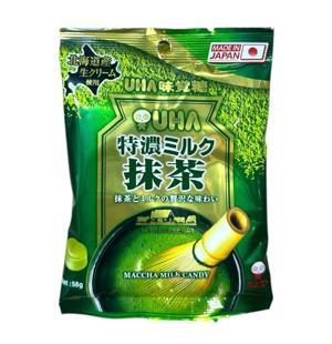 Kẹo trà xanh nhân sữa 8.2 UHA Nhật 84G