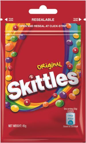 Kẹo trái cây Skittles Original - gói 45g