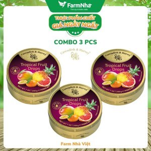 Kẹo Tropical Fruit Drops Cavendish & Harvey - 200g