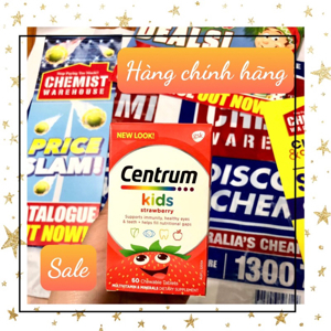 Kẹo vitamin Centrum Kids Multi Vitamin 60 Strawberry