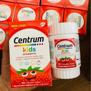 Kẹo vitamin Centrum Kids Multi Vitamin 60 Strawberry