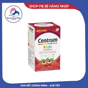 Kẹo vitamin Centrum Kids Multi Vitamin 60 Strawberry