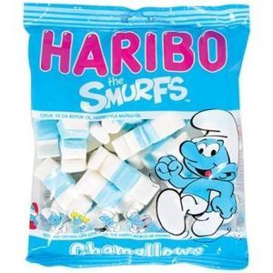 Kẹo xốp Haribo Chamallows Smurfs 125g