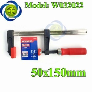 Kẹp gỗ chữ F 50x150mm workpro W032022