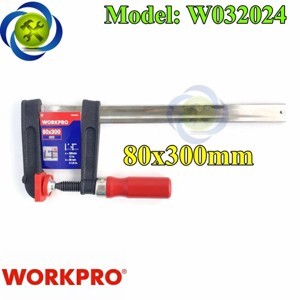 Kẹp gỗ chữ F 80x300mm workpro W032024