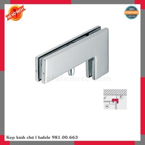 Kẹp kính chữ L Hafele 981.00.663