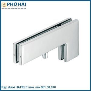 Kẹp kính chữ L inox mờ Hafele 489.81.040