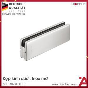 Kẹp kính dưới inox mờ Hafele 489.81.010