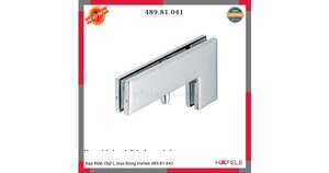 Kẹp kính hình chữ L inox bóng Hafele 489.81.041